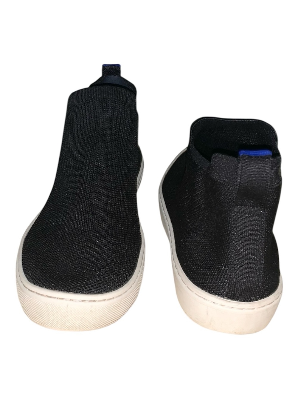 Rothy's Black Knit The Chelsea Booties in black